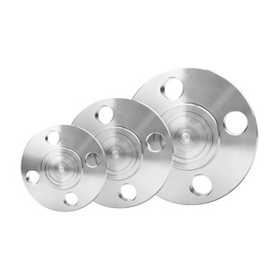 304不锈钢法兰盲板PN10-16机械部盖板堵片RF突面DN50 80 100 150