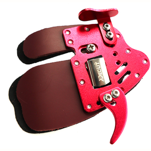 迪酷特反曲弓射箭护指撒放牛皮托腮护手套护具左右手三指比赛儿童