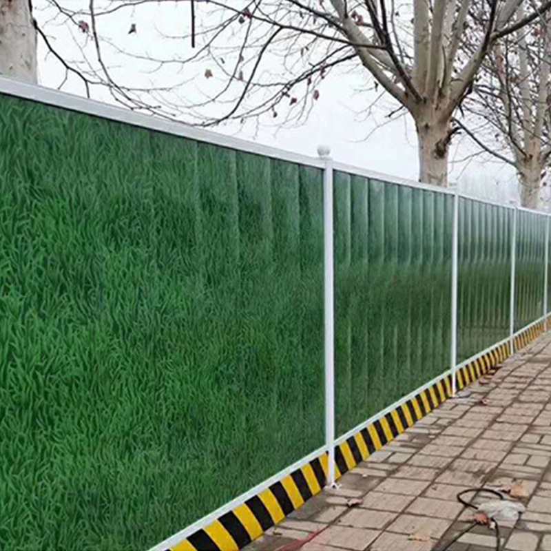 彩钢围挡修路市政建设临时草绿色围挡钢施工蓝色彩小泡沫围挡铁皮