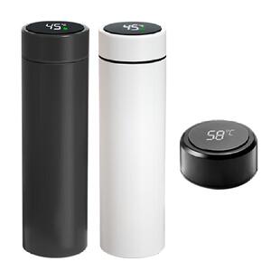 几物森林智能温显保温杯车载水杯随行杯不锈钢男女大容量商务杯子