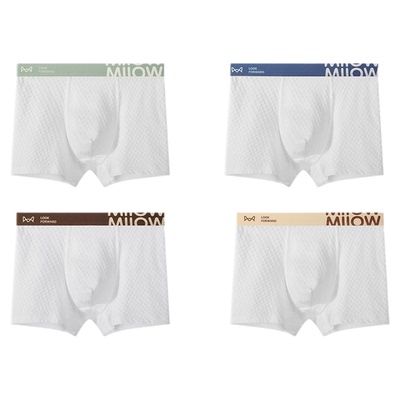 猫人青少年内裤纯棉大码四角短裤