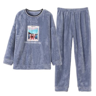 冬季珊瑚绒睡衣青少年