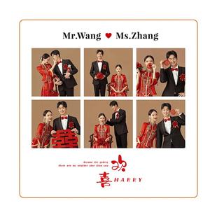 相框摆台婚纱照定制高级感照片打印加相册挂墙情侣结婚照订婚登记