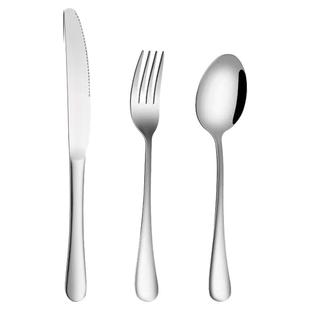 不锈钢高端西餐餐具刀叉套装全套牛排刀叉勺三件套切牛扒专用刀叉