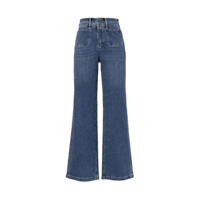 珂思牛仔裤长裤直筒喇叭