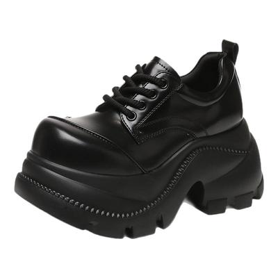 ZFCQ香港厚底内增高大头丑萌皮鞋