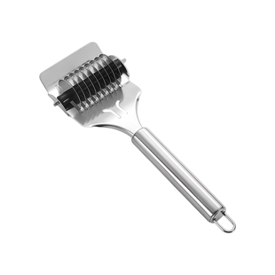 手工切面器面条神器滚轮不锈钢手动家用压面刀切菜切肉新款制面机