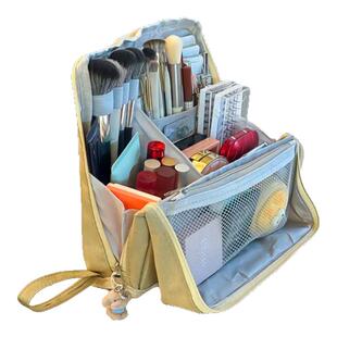 新款可立式笔袋大容量学生男女款高颜值文具盒站立竖式便携化妆包