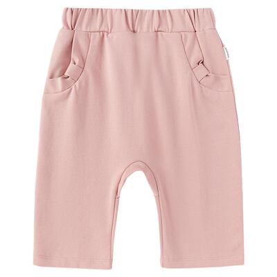 babylove女宝宝大pp裤春秋纯棉长裤宝宝宽松百搭柔软挺阔外出裤