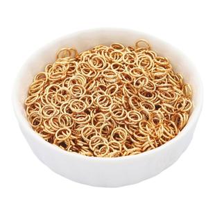 保色开口圈铜制14k18k包金白银单圈开口O圈C圈连接环手工DIY材料