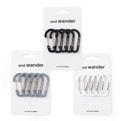 AND WANDER Mini Carabiner Set 迷你登山扣套装挂扣实用多色