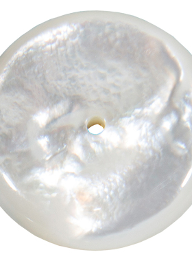 珍珠母贝平安扣怀古吊坠