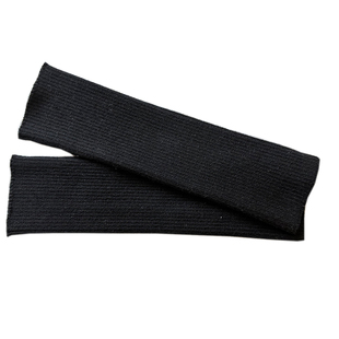 半指手套男女士冬季保暖护腕羽绒服螺纹袖口加长拼接边针织假袖子