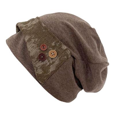 小众设计款复古做旧堆堆帽