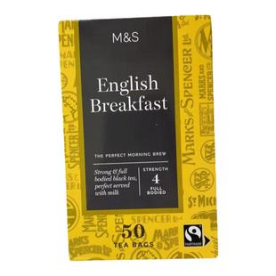 包邮现货 英国玛莎M&S马莎earl grey香浓伯爵红茶自制奶茶 50包