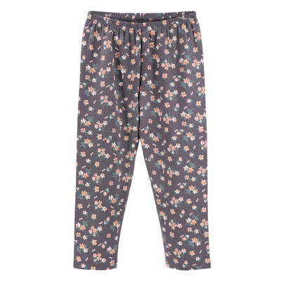 中老年女大码印花夹棉高腰保暖裤