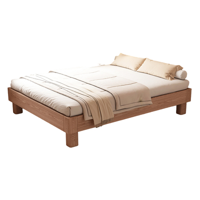 橡木悬浮实木床无床头小户型