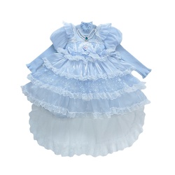 女童冰雪奇缘爱莎公主蓬蓬纱裙