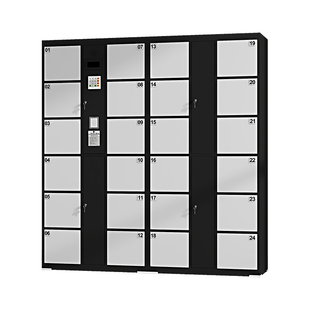 电子存包柜商超条码寄存柜人脸指纹刷卡智能储物柜手机扫码存放柜