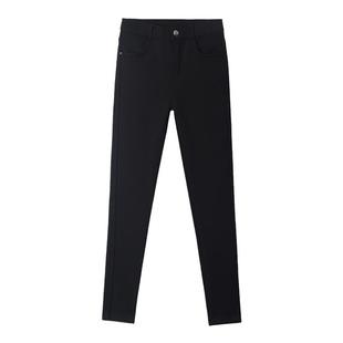 打底裤女外穿2026新款黑色高腰紧身弹力铅笔秋冬加绒小黑小脚裤子