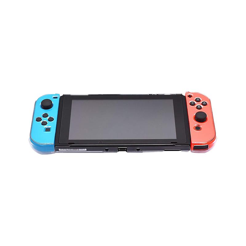 任天堂switcholed保护壳透明switch手柄套分体水晶硬壳ns可插底座