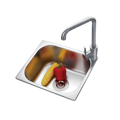 洗手池不锈钢单盆厨房水槽套餐