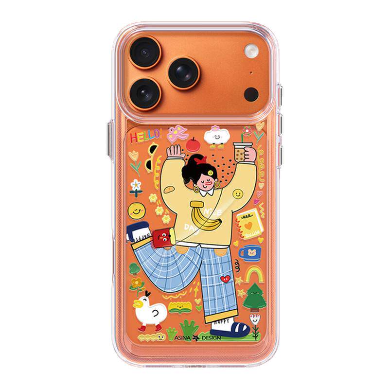 快乐无限适用苹果17Promax手机壳新款iPhone16Pro透明ip15保护套超薄Ao5网红12可爱好看全包14pm高级感软边13