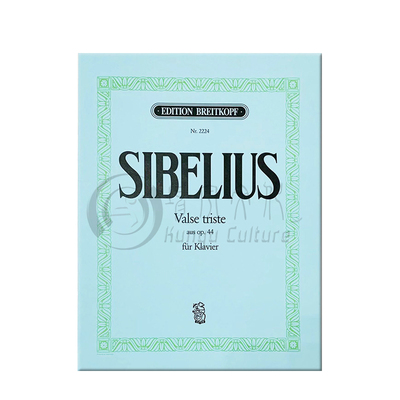 西贝柳斯 悲伤圆舞曲 Op44 NO1 改编曲 钢琴独奏 德国大熊原版乐谱书 Jean Sibelius Valse triste piano EB2224