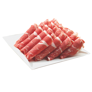 老羊头清真雪花肥牛7.15斤整块老北京肥牛板砖火锅牛肉商用食材