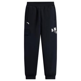 安踏儿童男童加绒加厚裤子秋冬款2025冬季新款棉裤长裤卫裤运动裤