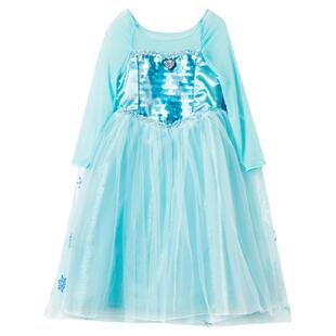 迪士尼公主裙服装冰雪奇缘艾莎爱诺万圣节儿童COS装扮衣服礼服