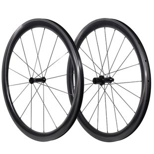 碳纤维公路圈刹轮组开口真空一体厦门碳700C公路自行车碳刀胖圈