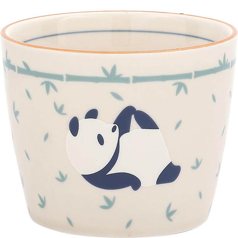 熊猫茶杯套装高级感喝茶小杯子主人杯一对品茗杯陶瓷功夫茶具水杯