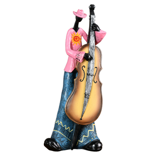 美式艺术装饰复古摇滚乐队摆件创意客厅酒柜电视柜轻奢家居工艺品