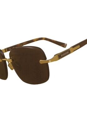 托力克纯天然水晶切边加厚墨镜