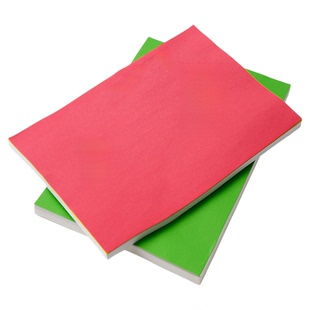 汉唐A4彩色整张书写纸标签贴纸背胶哑面自粘性空白不干胶标签纸激光喷墨不干胶标签打印纸红色黏贴纸包邮开票