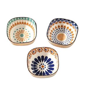 舍里波西米亚家用复古陶瓷味碟火锅蘸料碟日式零食小碟小菜咸菜碟