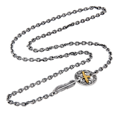 925纯银泰银太角链男女复古项链