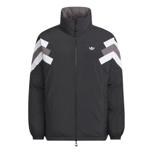 adidas阿迪达斯三叶草双面穿排骨羽绒服冬装保暖加厚面包服KF9608
