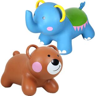 儿童跳跳马小象小熊宝宝骑马充气玩具防摔加大加厚可骑新年礼物6