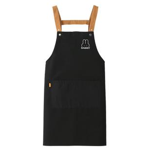 餐饮奶茶店围裙定制logo印字女家用厨房时尚咖啡店工作服上班男士