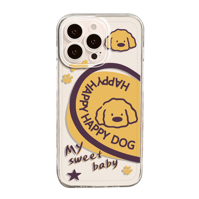 爱心小狗适用苹果17手机壳iphone18promax情侣vivox300猫咪oppofindx9pro可爱reno16/s60套iqooneo11一加ace5