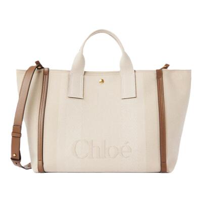 Chloe蔻依CARRY帆布托特包