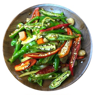 腌辣椒手工特辣下饭菜小米椒泡椒朝天椒尖椒香辣开胃特产新鲜咸菜