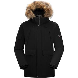 LAFUMA乐飞叶户外通勤防水保暖大鹅绒派克羽绒服男中长工装服