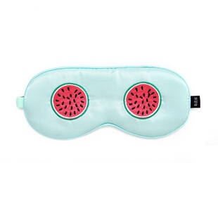 夏日鲜果物语系列真丝眼罩桑蚕丝帮助睡眠可调节男女刺绣送收纳袋