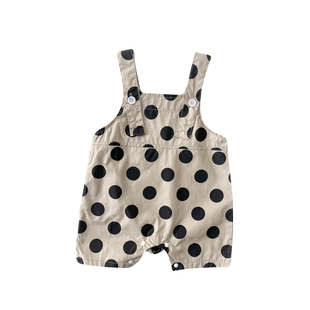 女宝宝夏季新款短袖套装婴儿条纹T恤包屁背带短裤女童可爱连体衣