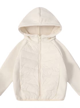 儿童连帽羽绒棉服中大童校服神器