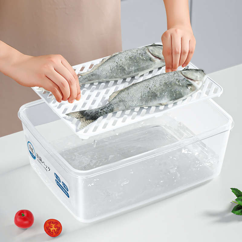 冰箱冷藏冷冻室抗菌保鲜盒食品级专用肉类双开门收纳盒冰柜储藏盒