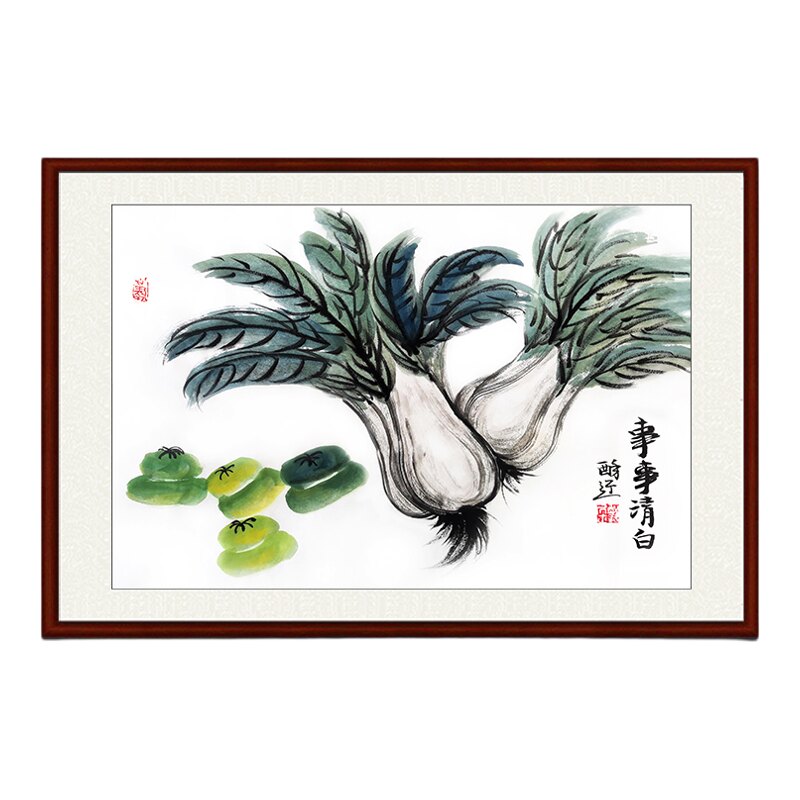 纯手绘手工国画写意画花鸟